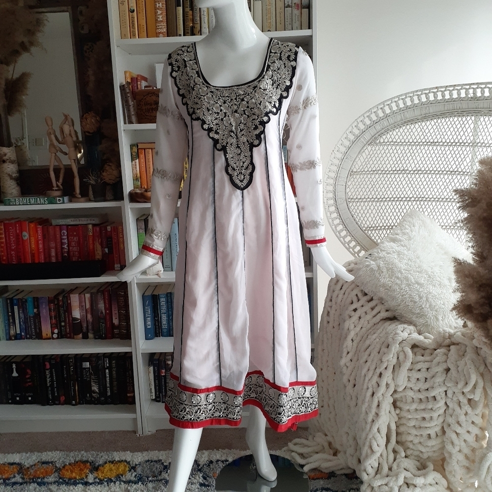 Handmade indian bohemian romantic wedding dress